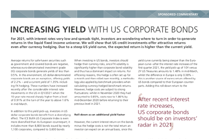 Increasing Yield with US Corporate Bonds