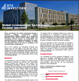 Student Accommodation: the Continental European opportunity
