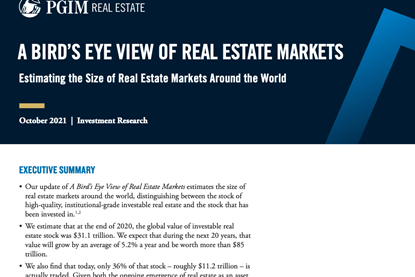 A Bird’s Eye View of Real Estate Markets - Estimating the Size of Real Estate Markets Around the World