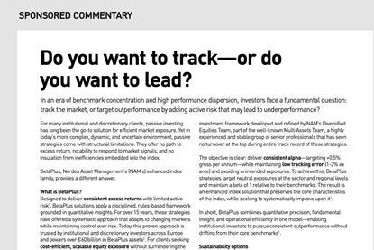 Do you want to track—or do you want to lead?