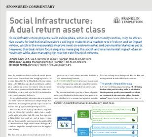 social infrastructure a dual return asset class