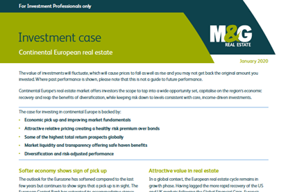 Investment Case - Continental European real estate