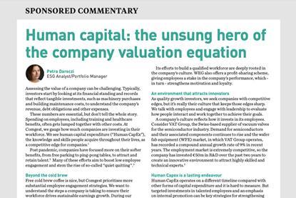 Human capital- the unsung hero of the company valuation equation