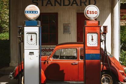 retro gas station
