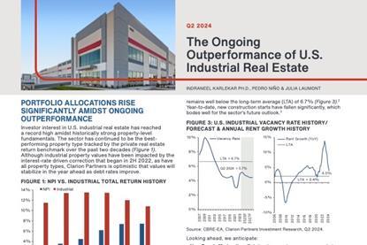 The Ongoing Outperformance of U.S. Industrial Real Estate