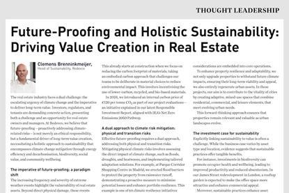 Future-Proofing and Holistic Sustainability