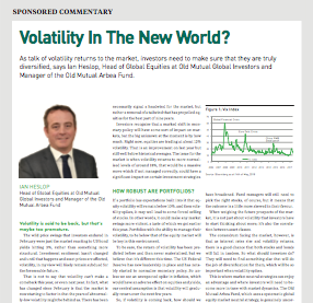 volatility in the new world?