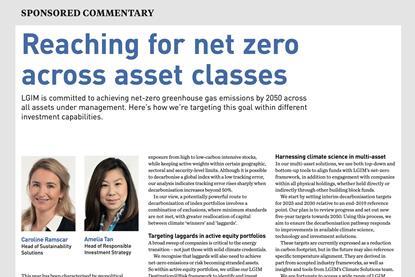Reaching for net zero across asset classes