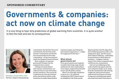 Governments & companies- act now on climate change