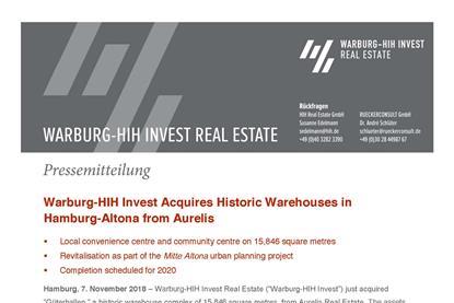 2018 11 07 warburg hih invest acquires historic warehouses copy
