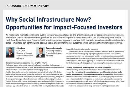 Why Social Infrastructure Now? Opportunities for Impact-Focused Investors