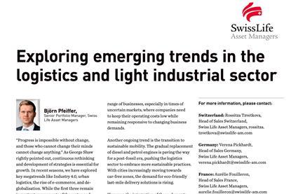 Exploring emerging trends in the logistics and light industrial sector