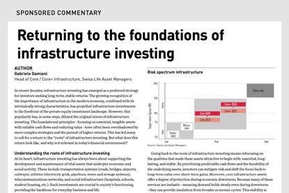 Returning to the foundations of infrastructure investing