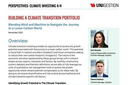 Equity Perspectives- Building a Climate Transition Portfolio