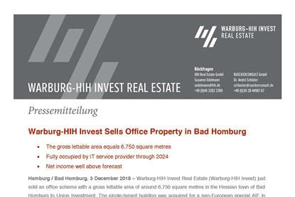 2018 12 03 press release warburg hih invest sells office property in bad homburg page 1