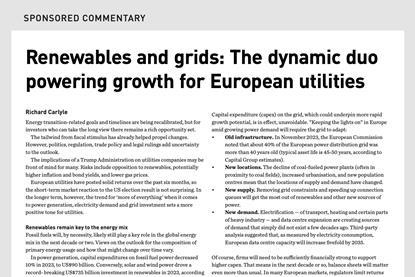 The dynamic duo powering growth for European utilities