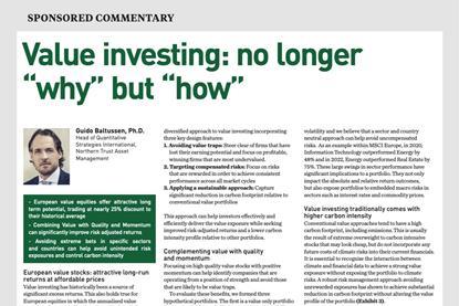 Value investing- no longer “why” but “how”