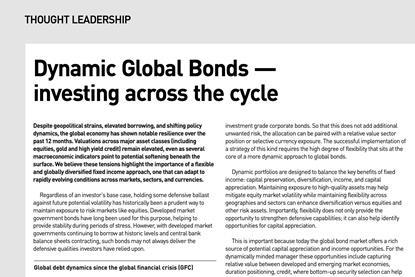 Dynamic Global Bonds — investing across the cycle