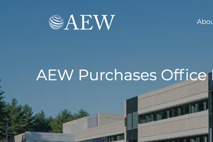 AEW Purchases Office Property to be Converted to a Life Sciences Complex