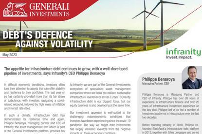 Infrastructure debt’s defence against volatility