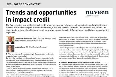 Trends and opportunities in impact credit