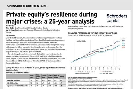 Private equity’s resilience during major crises- a 25-year analysis