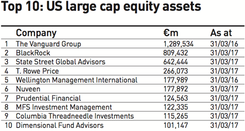 top 10 us large cap equity assets